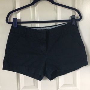 J. Crew Navy Chino Cotton Shorts Size 4